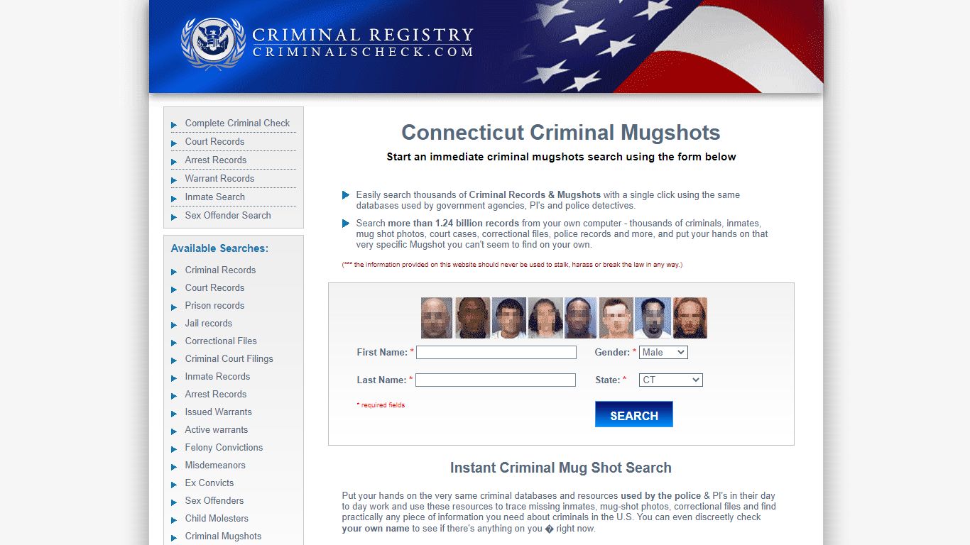 Connecticut Criminal Mugshots - CriminalsCheck.com